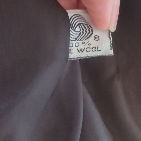 Black Jacket Blazer Double Breasted Wool  Sir for Her Size 8 - Picture 8 of 9